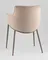 Стул Твигги велюр бежевый, каркас бежево-серый
