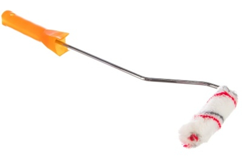 Валик полиакриловый Профи мини белый с сер ручкой д 15*35 ворс 10 мм