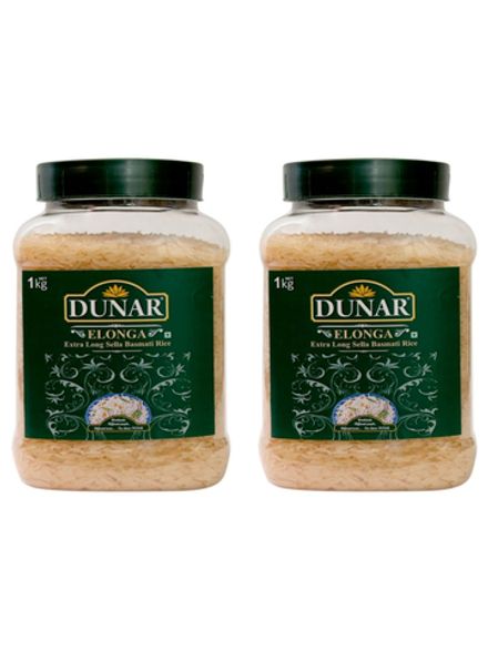 Рис Dunar Басмати Elonga Sella банка 1 кг 2 шт