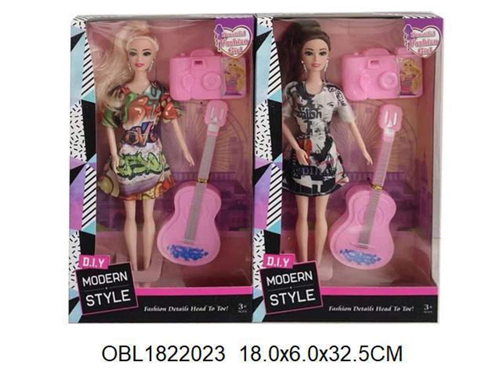 Кукла тип модель, с аксесс. в ассорт. коробка 01346