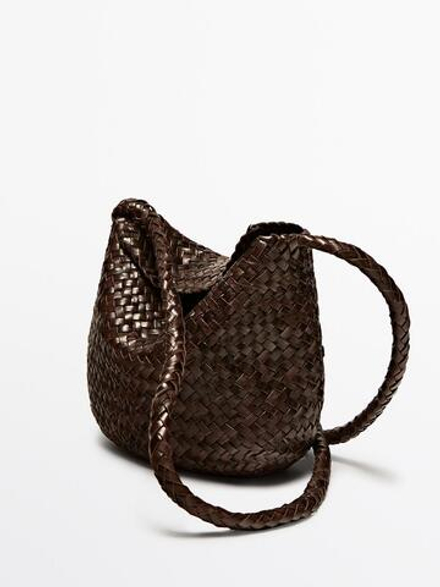 Massimo Dutti Сумка с ремнем через плечо, коричневый