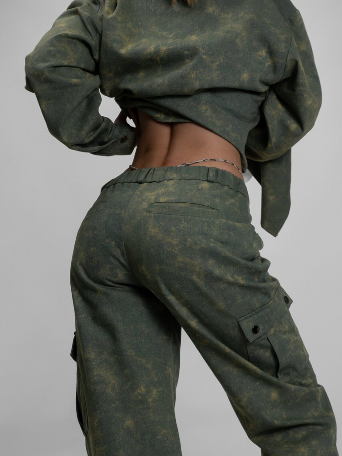 Джинсы Cargo Forest Girl (Light Green)