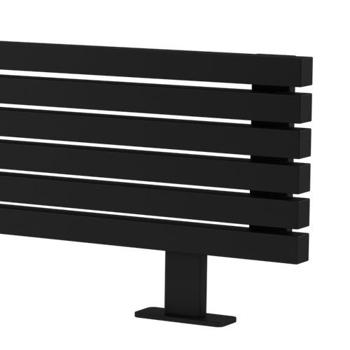 Радиатор WARMMET водяной напольный горизонтальный Cube НN (W) ЧЕРНЫЙ RAL9005