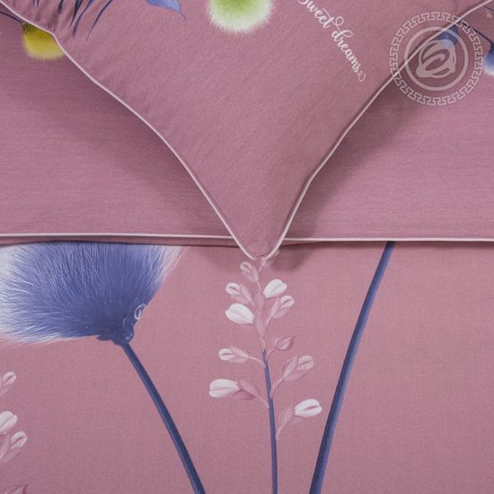 Двуспальный с европростынёй комплект постельного белья Нинель велюр (фуле)