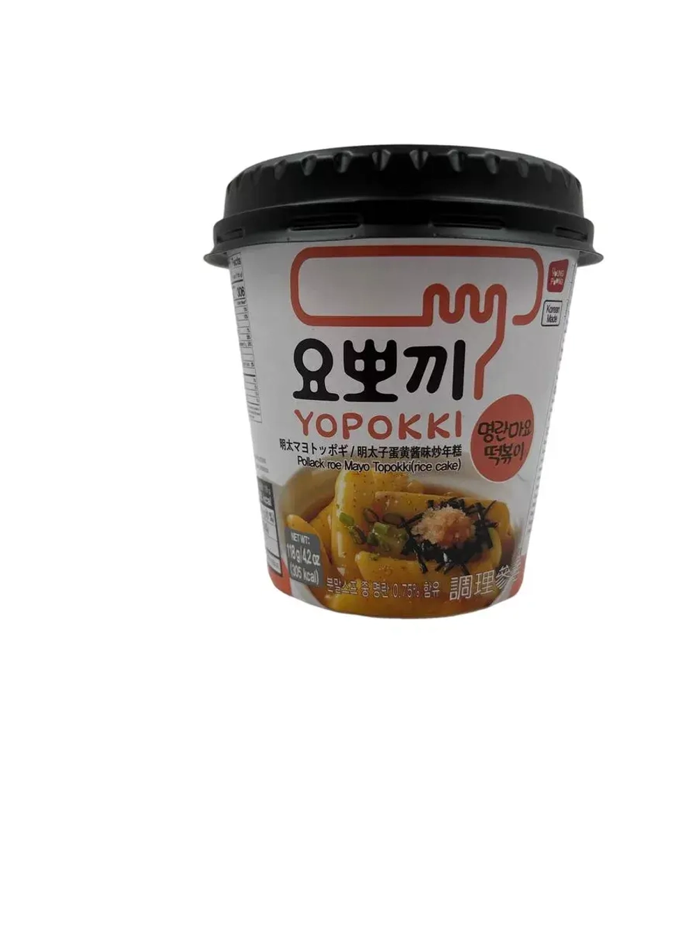 Рисовые палочки Токпокки с икрой минтая и майонезом