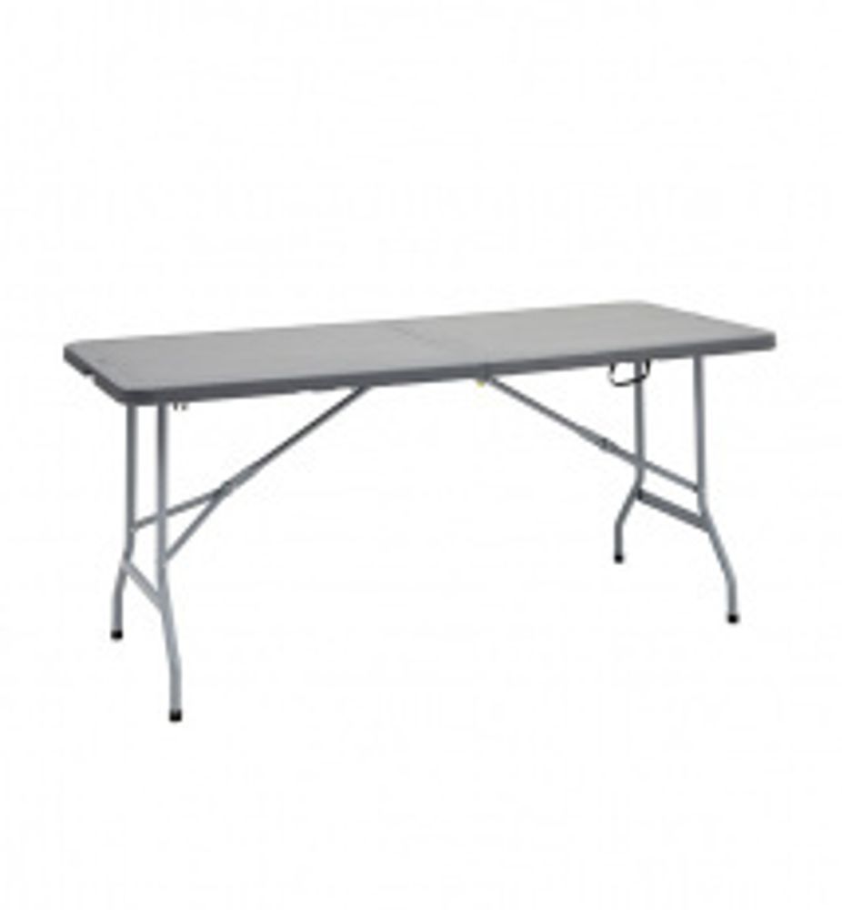 Стол-книжка пластиковый разборный серый