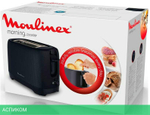 Тостер Moulinex LT2M0810 черный (7211419044)