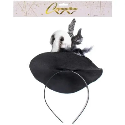 Ободок карнавальный «Helloween - Зловещий череп»