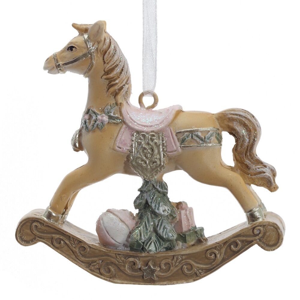 GAEM Фигурка декоративная подвесная "Лошадка-качалка", L7 W2 H7,5 см, 2в.