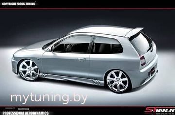 Накладки на пороги S-POWER для Mitsubishi Colt