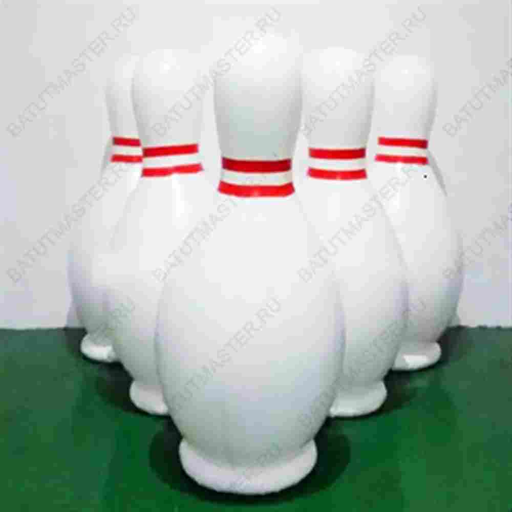 Командная игра "Зорбо - боулинг", зорб ТПУ 2.5*2.5 ,кегля 6 шт 1.5*0.6*0.6 м