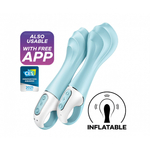 Надувной вибратор для точки-G Satisfyer Air Pump Vibrator 5+ голубой