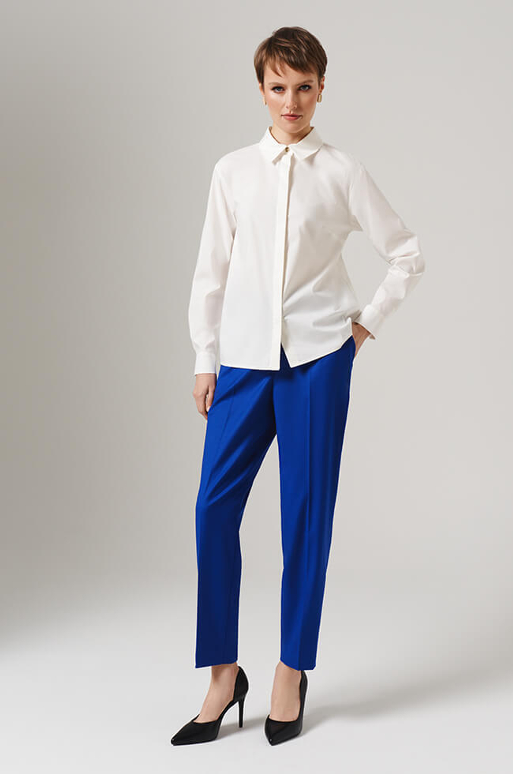 23167 Блузка женская (молочный)