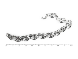 "Монтего" браслет в серебряном покрытии из коллекции "Нимфа" от Jenavi  с замком карабин