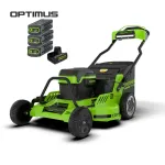 Cамоходная аккумуляторная газонокосилка Greenworks 82LM30S , 82v, 76 см, (2519207U3G), с 3хАКБ 8Ач и ЗУ для 2-х аккумуляторов