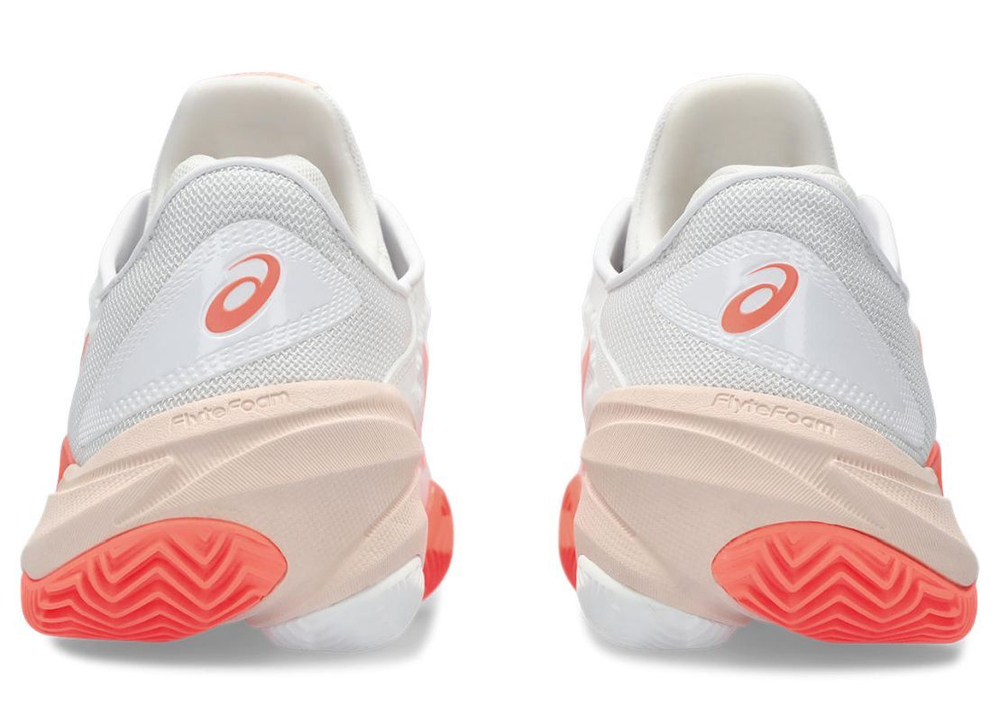 Женские теннисные кроссовки Asics Court FF 3 Clay - white/sun coral - White
