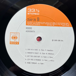 Винтажная виниловая пластинка LP Aerosmith Rocks (Япония 1976) (Оби) Back In The Saddle