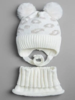 Зимняя шапка для девочки и снуд