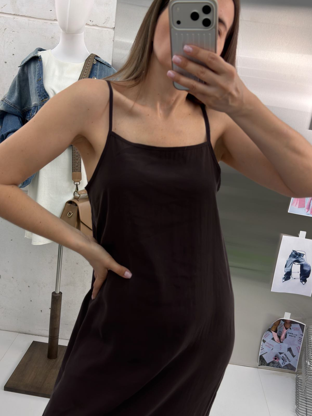 Платье свободное длинное