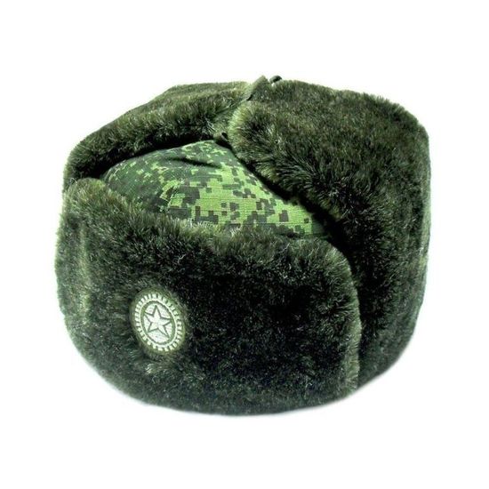 [М] Шапка-ушанка офицерская "ВКБО (ВКПО)" нов\обр с кокардой (цифра РФ)