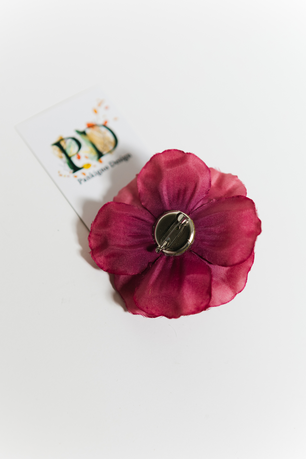 Брошь Pankigno Design с цветком розы