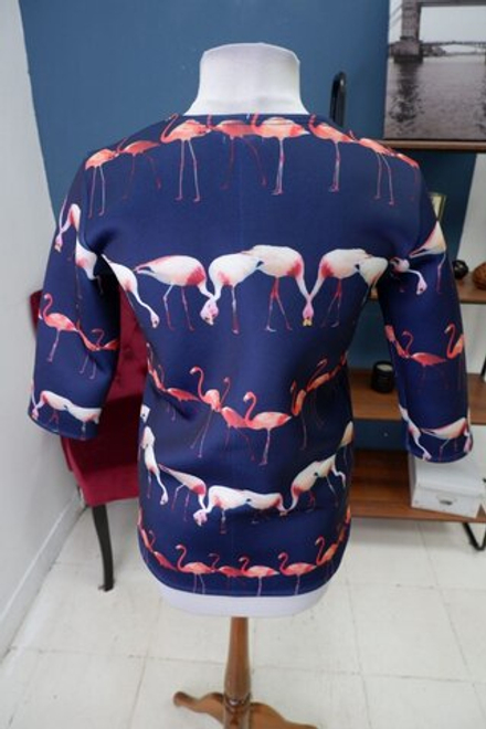 Джемпер с принтом 44-46 размер