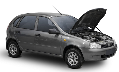 Газовые упоры капота АвтоУпор для Lada Kalina I 2004-2013, 2 шт., ULAKAL011