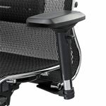 Кресло офисное МЕТТА "SAMURAI" S-3, с подголовником, сверхпрочная ткань-сетка, черное