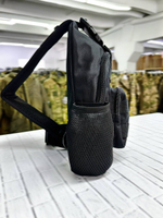Тактическая плечевая сумка / чёрный