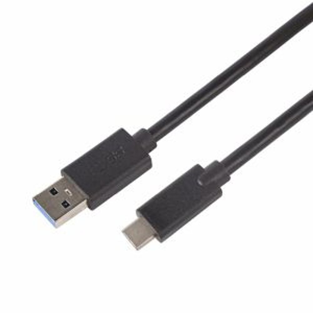 Кабель USB-A 3.0 – Type-C 3.1, 3А, 1м, ПВХ, черный REXANT