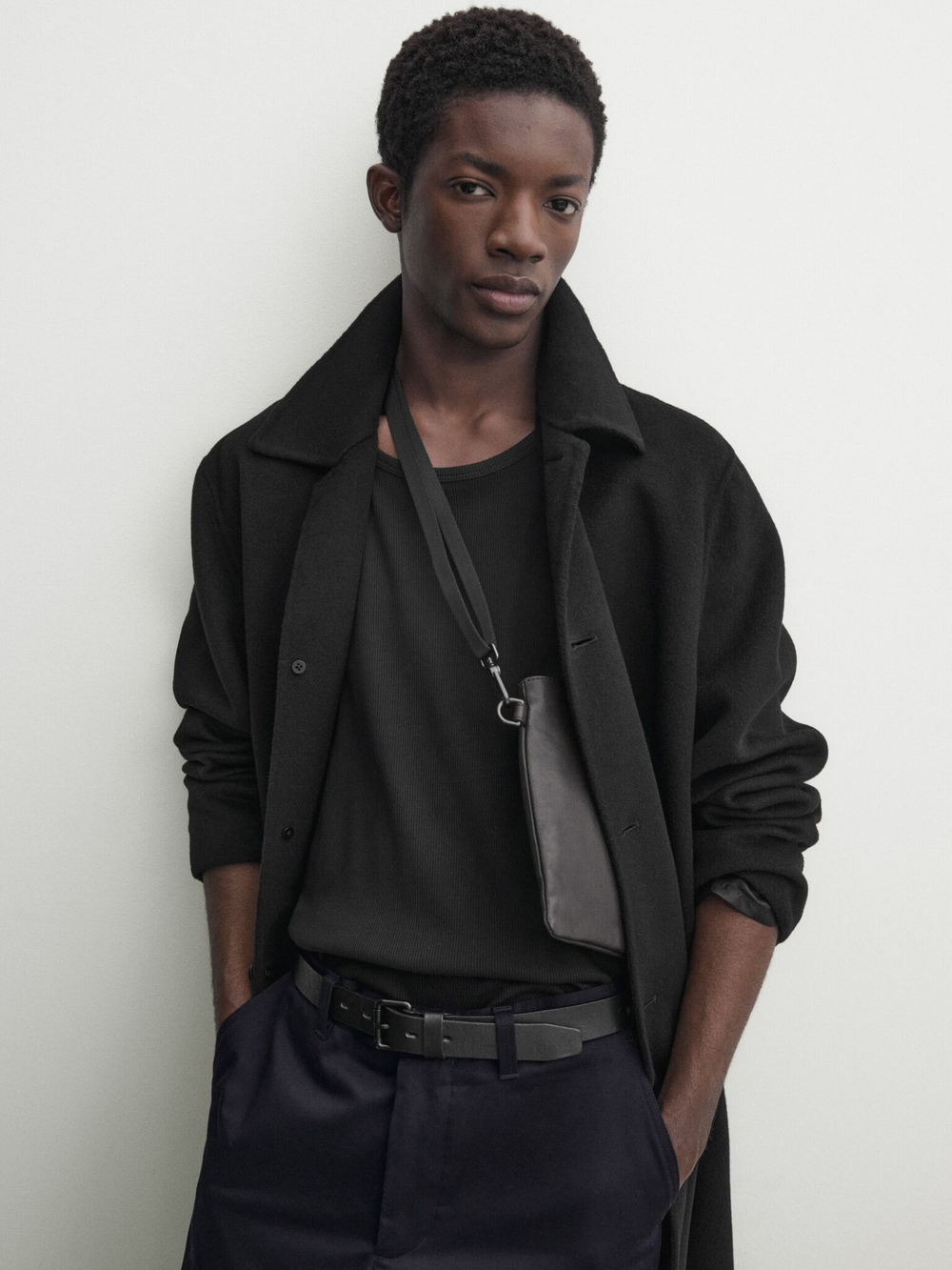 Massimo Dutti ТОП БЕЗ РУКАВОВ, ЧЕРНЫЙ