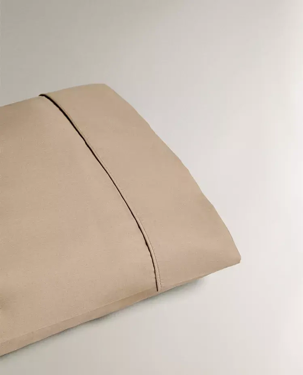 ZARA HOME (300 НИТЕЙ) НАВОЛОЧКА ИЗ ХЛОПКА ПЕРКАЛЬ, БЕЖЕВЫЙ