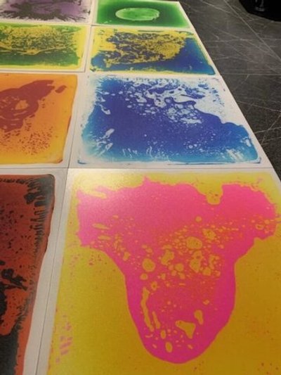 Декоративная плитка "Клякса" Живой пол Треугольная