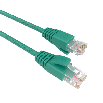 Патч-корд ParLan U/UTP Cat 5e ZH 4х2х0,48 Flex RJ45-RJ45 TQ 0,5m бирюзовый