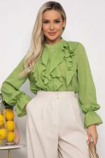 Блуза Розалинда (зеленое яблоко) Б13686-5М LT Collection