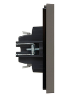 FORTE&PIANO Выключатель 1-клавишный 10А FP301 серый IEK