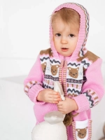 Вязаный комбинезон для новорожденных и малышей на молнии