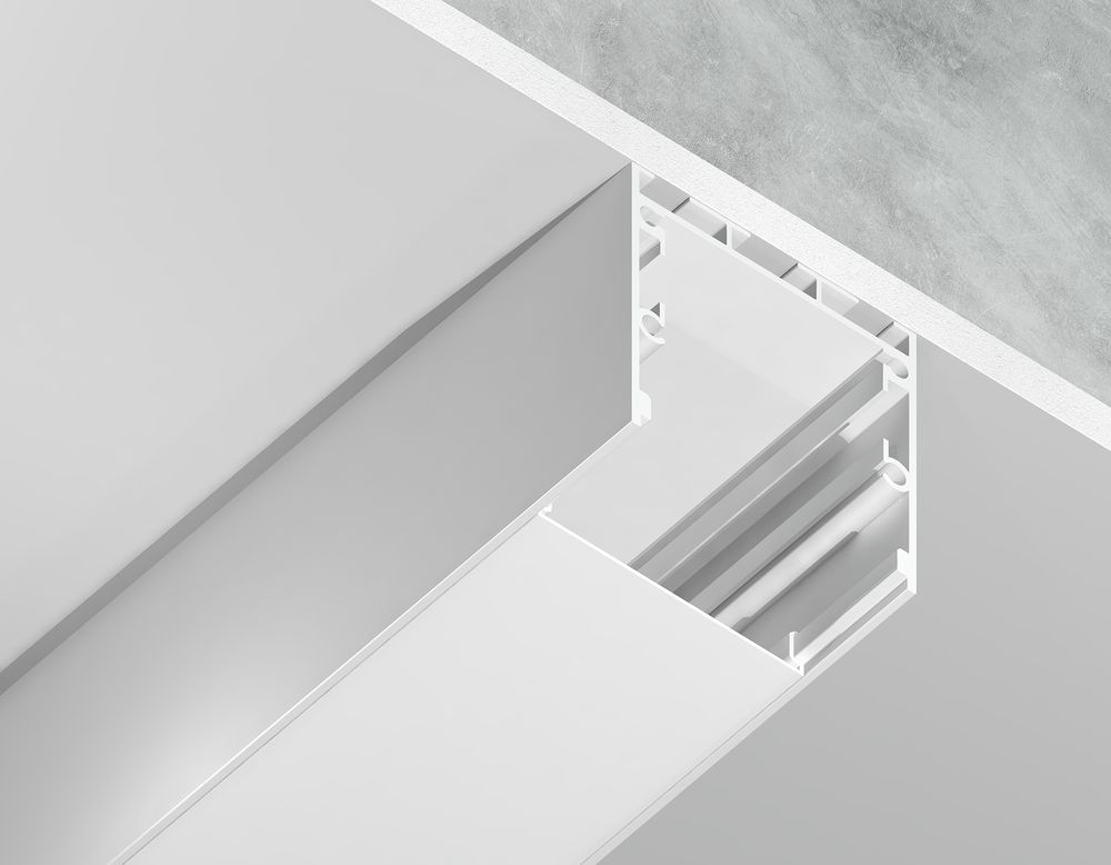 Ambrella Алюминиевый профиль накладной/подвесной "Profile System" 35*35 для светодиодной ленты до 26мм Profile System GP2550WH