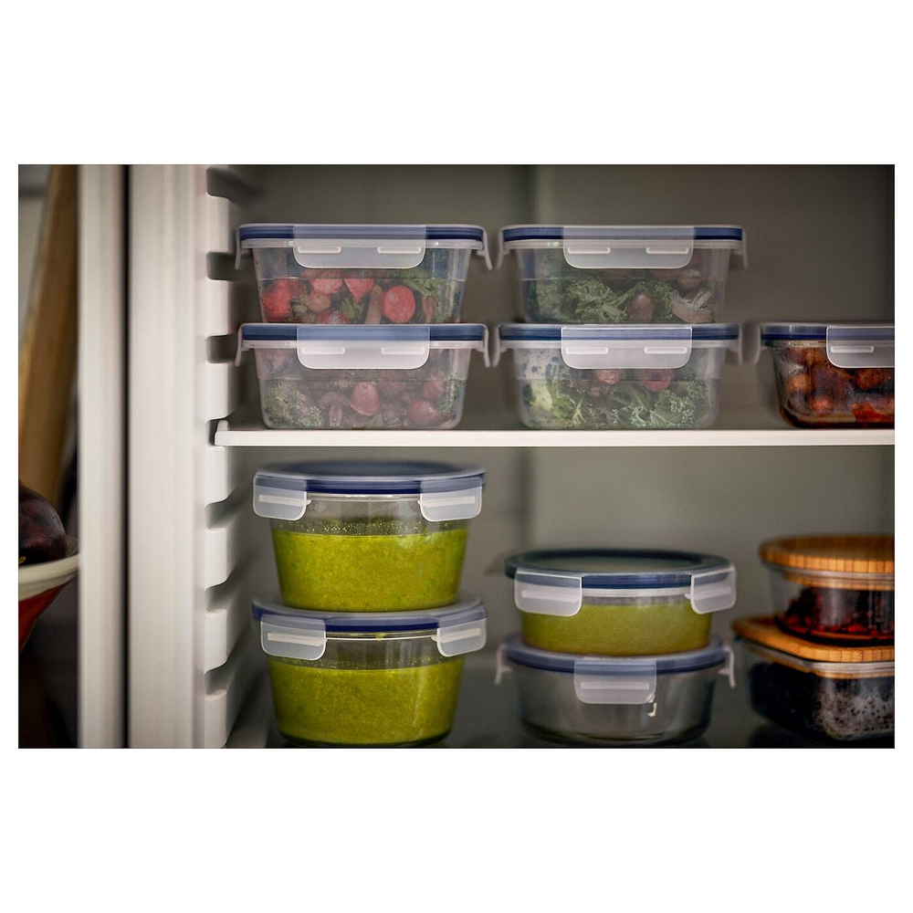 IKEA 365+ Контейнер для продуктов с крышкой, круглый/пластик, 450 мл