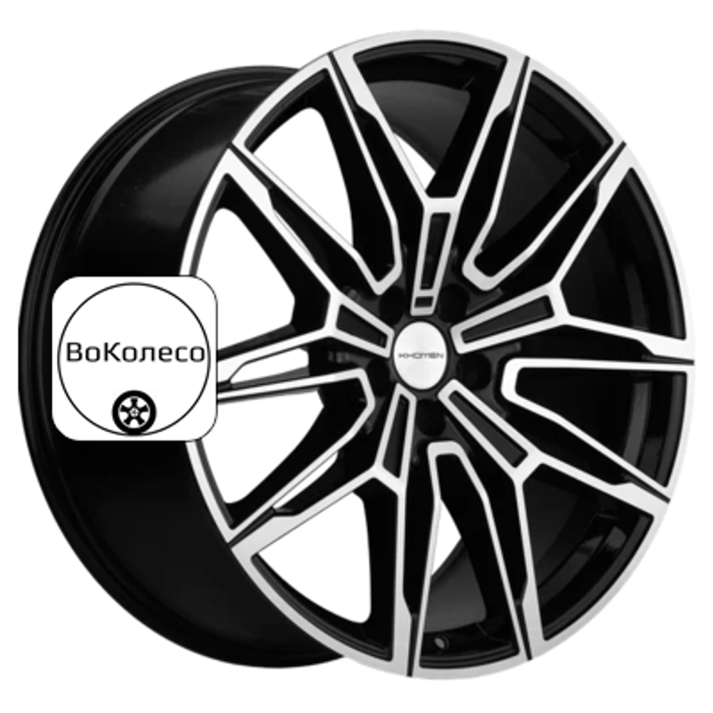 11x21/5x112 ET43 D66,6 KHW2105 (X5/X6/X7 осн.) Black-FP Khomen Wheels