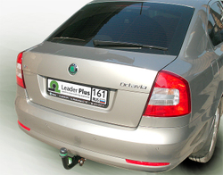 Фаркоп Лидер-Плюс для SKODA SUPERB 2 (универсал) 2009-2015, OCTAVIA 2 (лифтбек) 2008-2013 с электрикой (Smart) и сертифкатом в комплекте арт.(S106-A)