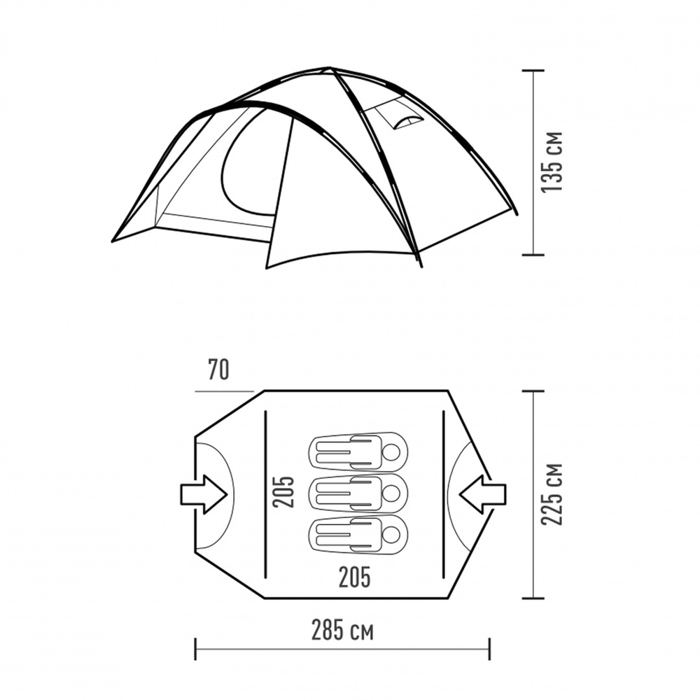 ALPINE EXPEDITION AUTO палатка Talberg  (зелёный)