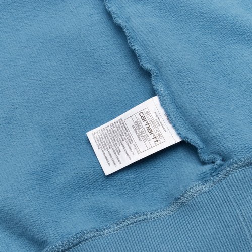 Толстовка мужская Carhartt WIP Ink Bleed Sweatshirt  артикул:I032866_vancouver_blue_white - купить в магазине Дайс