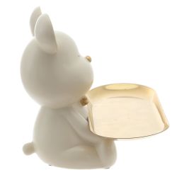 GAEM Фигурка декоративная с подносом "Медвежонок", L22 W17 H19 см