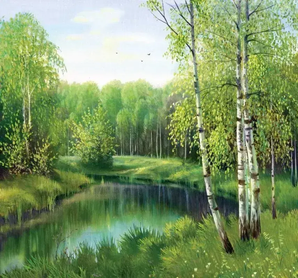 У тихой речки "Люкс" фотообои "ТП"6л. 204х194см