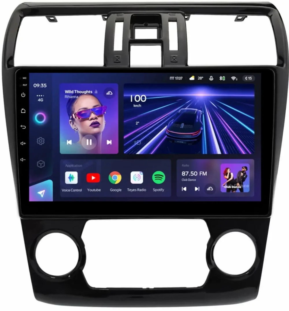 Магнитола для Subaru Levorg 1 VM 2014-2017 (штатная камера ЗВ, рамка большая) - Teyes CC3 на Android 10, QLED, ТОП процессор, 4Гб+32Гб, CarPlay, 4G SIM-слот