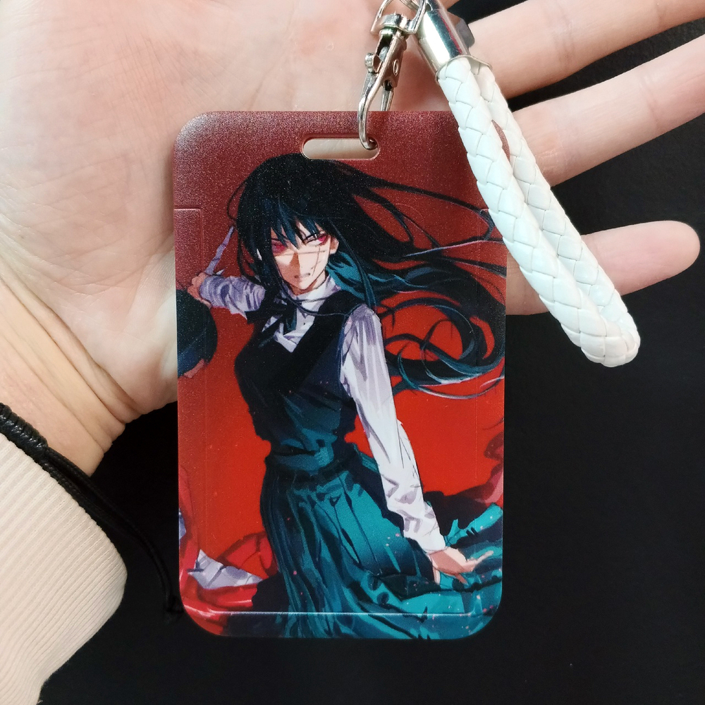 Кардхолдер с ремешком "Человек-бензопила"