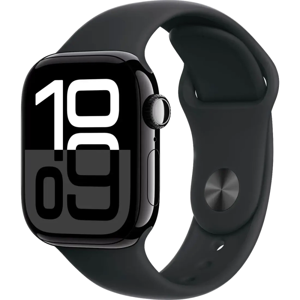 Умные часы Apple Watch Series 10 42 мм Aluminum Sport Черный оникс / Черный