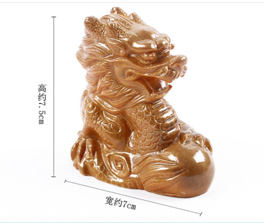 243055 Фигурка "Дракон" меняет цвет h=7,5см, L-7см, полимерн.смола