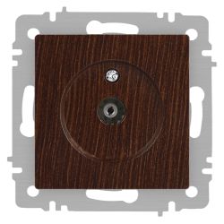 Розетка Intro Accent 6-301-10 TV одиночная, IP20, СУ, венге